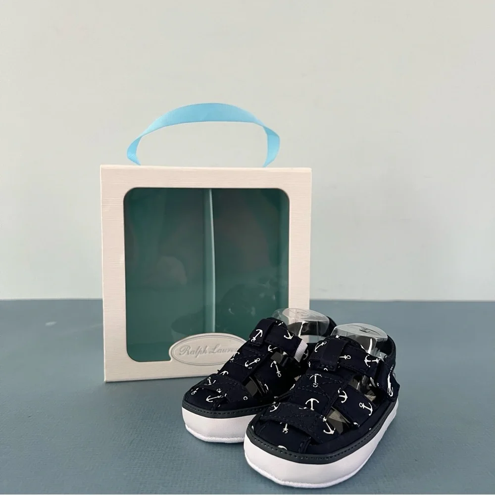 NWT Ralph Lauren Sander Anchor‎ Fisherman II Baby Sandals